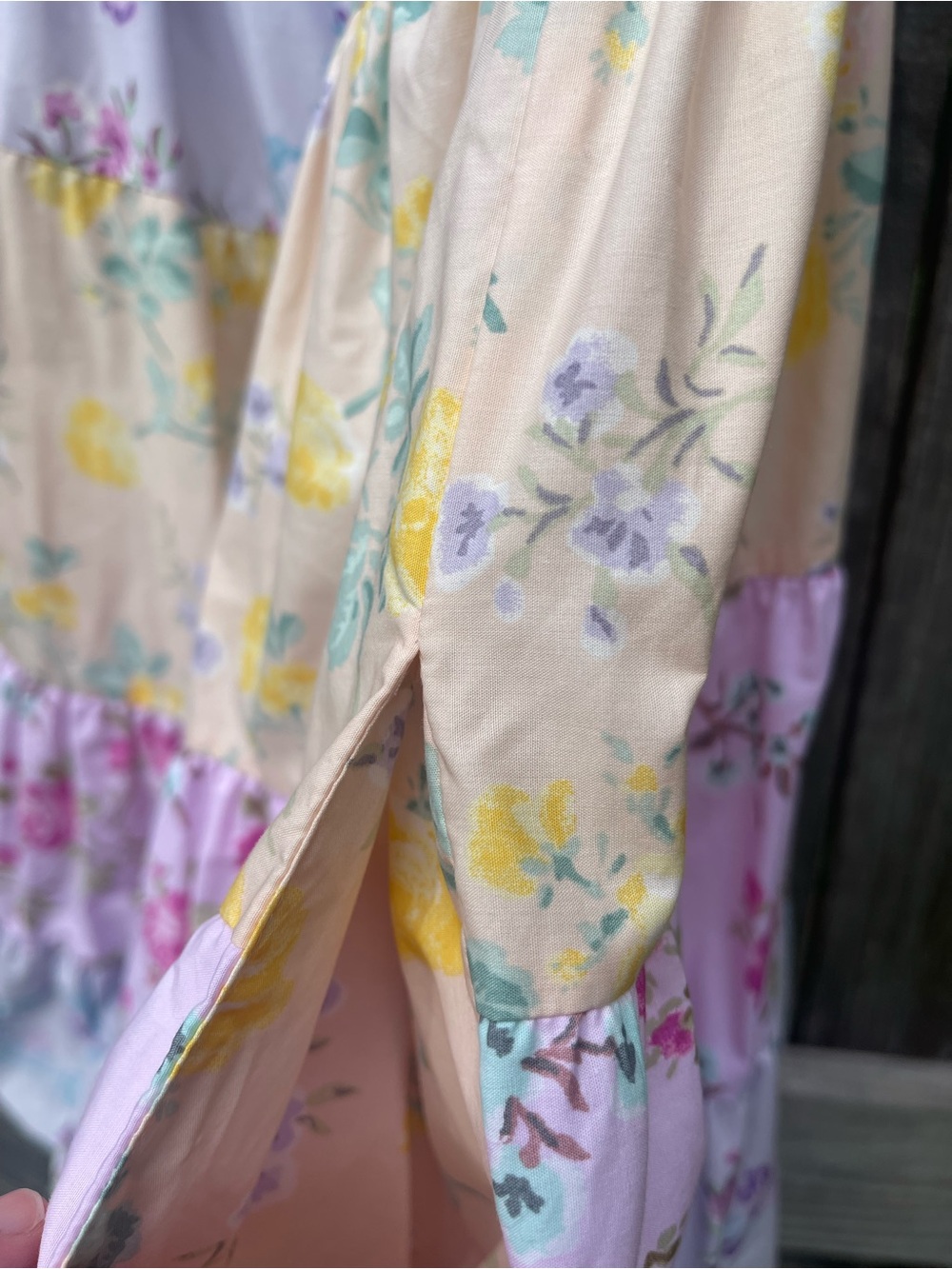 LoveShackFancy Target Pastel Tiered Floral Dress with Tie Straps Sz M - Picture 7 of 12